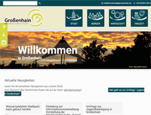 Tablet Screenshot of grossenhain.de